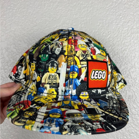 Lego 2011 Mini Figure Print Medium Snapback Hat - Picture 1 of 10